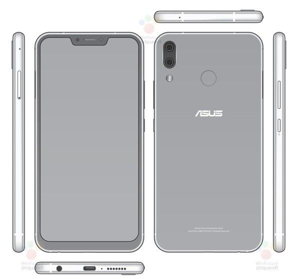 華碩ZenFone 5曝光 異形全面屏+雙攝